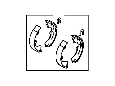 Toyota 04495-12210 Shoe Kit, Rear Brake