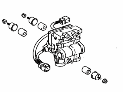 1996 Toyota Corolla ABS Pump And Motor Assembly - 44510-12090