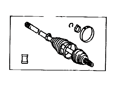 Toyota 43470-29237 Shaft Assembly, Front Drive Outboard Joint, Left