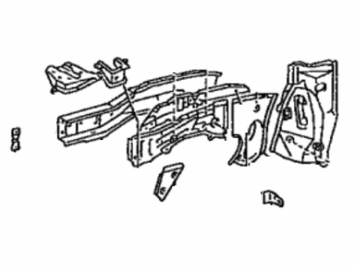 Toyota 57102-12430 Member Sub-Assy, Front Side, LH