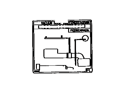 Toyota 17792-74480 Plate, Engine Vacuum Hose Information