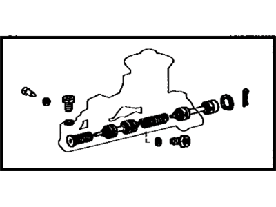 1981 Toyota Starlet Brake Master Cylinder - 04493-10071