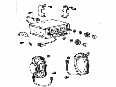 Toyota 86011-10210 Radio & Setting Parts Set