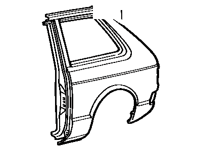 Toyota 61602-10907 Panel, Quarter, LH