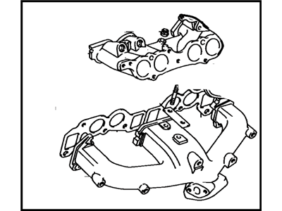 1984 Toyota Starlet Exhaust Manifold - 17110-13120