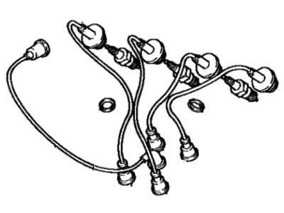 Toyota 90919-21310 Cord Set, Coil & Spark, W/Resistive