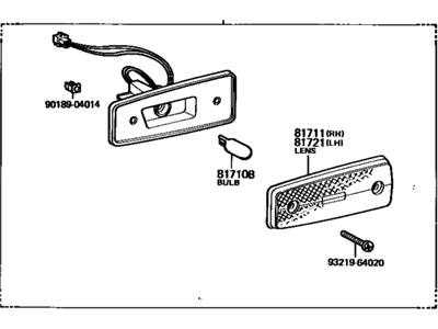 Toyota 81730-90A01 Lamp Assembly, Side Mark