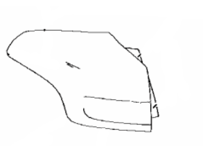 Toyota 81561-42200 Lens & Body, Rear Combination