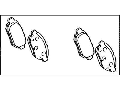 Toyota 04466-12130 Rear Disc Brake Pad Kit