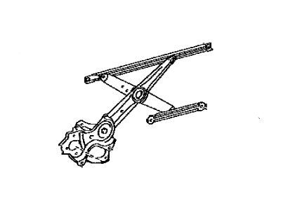 Toyota 69801-12220 Regulator Sub-Assy, Front Door Window, RH