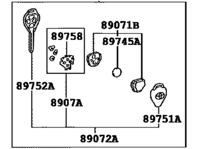 Toyota 89070-12A60 Transmitter Assembly, Do