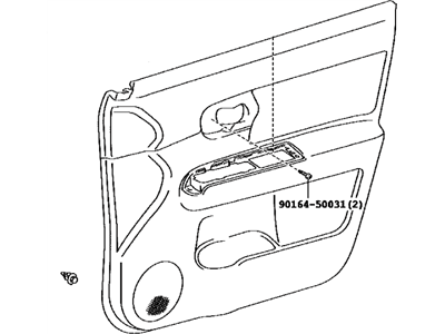 Toyota 67610-12A00-B0 Board Sub-Assy, Front Door Trim, RH