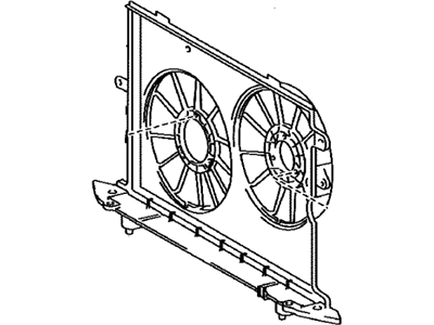 Toyota 16711-28400 SHROUD, Fan