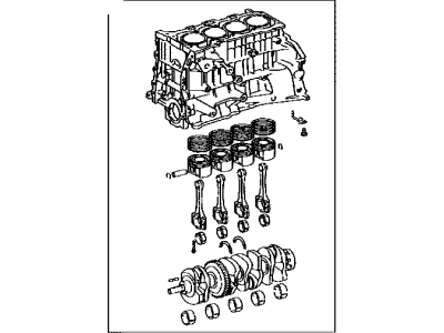 Toyota 11400-28400 Block Assembly, Short