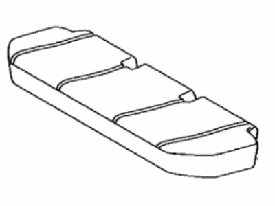 Toyota 71601-12080-B0 Pad Sub-Assembly, Rear Seat