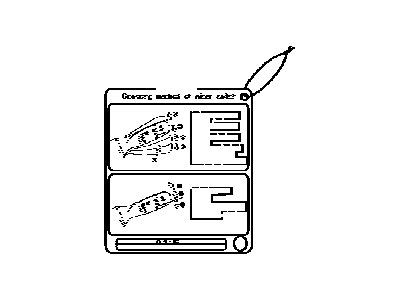 Toyota 85254-12020 Label, Rear Wiper Information