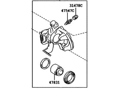 Toyota 47830-12230 Cylinder Assy, Disc Brake, Rear RH