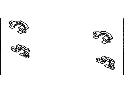 Toyota 04948-12050 Fitting Kit, Disc Brake, Rear