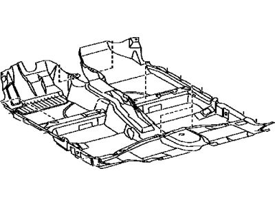 Toyota 58510-12L00-B0 Carpet Assembly, Floor