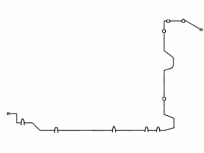 Toyota 47321-12430 Tube, Rear Brake, NO.1