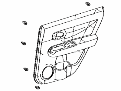 Toyota 67630-12N30-B0 Panel Assembly, Rear Door