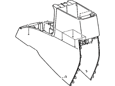 Toyota Matrix Center Console Base - 58910-AG010-B0