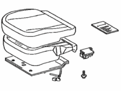 Toyota 71558-12120-B1 Pad, Front Seat Back W/COVER