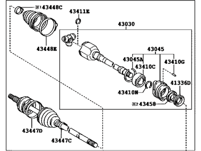 Evan-Fischer CV Half Shaft Axle – Front Passenger Right Side For Scion XB 2008-2015