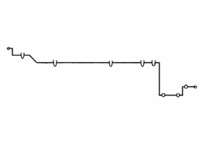 Toyota 47322-12500 Tube, Rear Brake