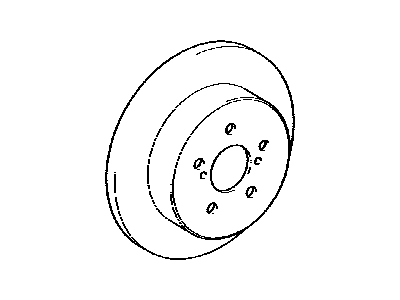 Toyota 42431-12290 Rear Disc