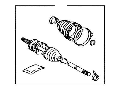 Toyota 43470-49645 Shaft Assembly Front Drive Outboard Joint Right