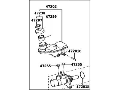 2014 Scion xB Master Cylinder Repair Kit - 47201-12A22