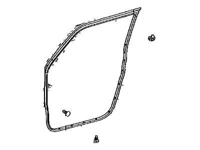 2015 Scion xB Door Seal - 67861-12A61