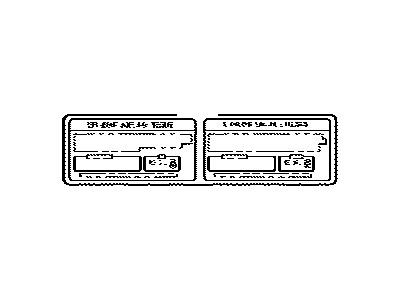 Toyota 88723-60290 Label, Cooler Service Caution