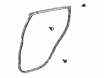 Toyota 67872-52200 WEATHERSTRIP, Rear Door