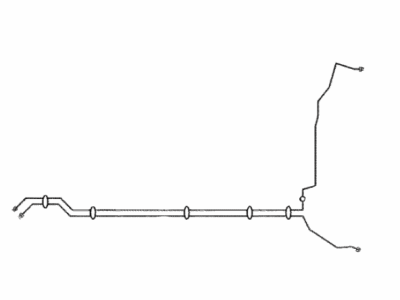 Toyota 47322-52320 Tube, Rear Brake, NO.2