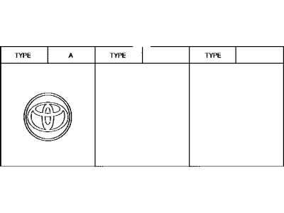 Toyota 42603-52110 Wheel Hub Ornament Sub-Assembly
