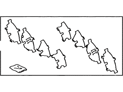 Toyota 04946-47080 SHIM Kit, Anti SQUEAL
