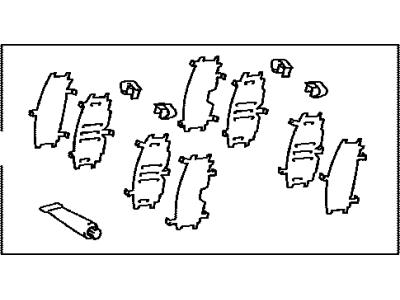 Toyota 04945-52120 SHIM Kit, Anti SQUEAL