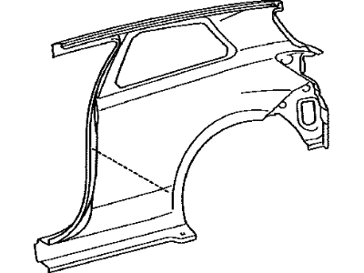 Toyota 61601-52640 Panel Sub-Assembly, QUAR