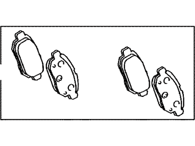 Toyota Yaris Brake Pad Set - 04466-52140