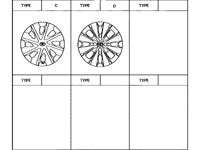 Toyota 42602-52450 Wheel Cap Sub-Assembly