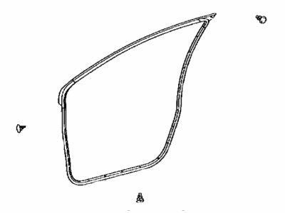 Toyota 67862-52230 WEATHERSTRIP, Front Door