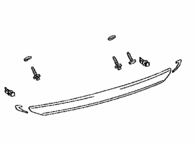 Toyota 76801-52240 Garnish Sub-Assembly, Ba