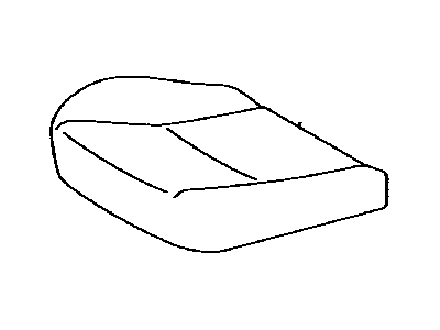 Toyota 71071-52A20-B0 Front Seat Cushion Cover, Right(For Separate Type)