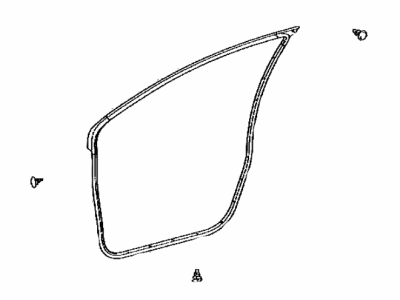 Toyota 67861-52230 WEATHERSTRIP, Front Door