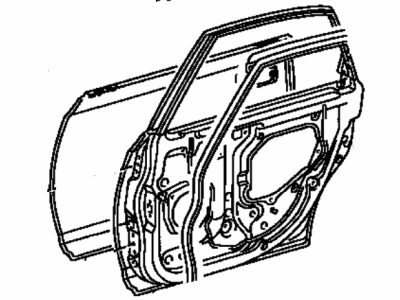 Toyota 67003-AC020 Panel Sub-Assy, Rear Door, RH