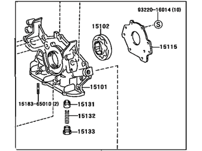 Toyota 15100-0A020 Pump Assembly, Oil