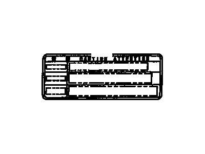 Toyota 88723-0A050 Label, Caution