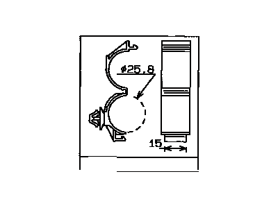 Toyota 82711-AC010 Clamp, Wiring HARNES